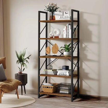 2023 New Dextrus 5 Tiers Ladder Classically Modern Bookshelf